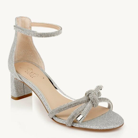 Badgley Mischka Shoes - Badgley Mischka Lena Knotted Mid Heel
